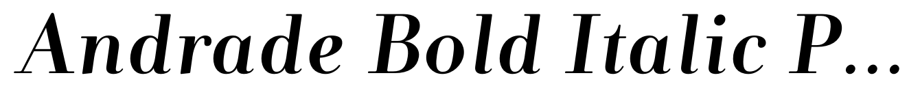 Andrade Bold Italic Pro
